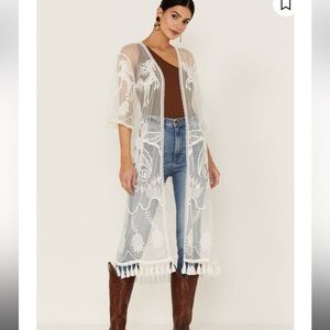 Shyanne Lace Tassel Kimono/Duster
